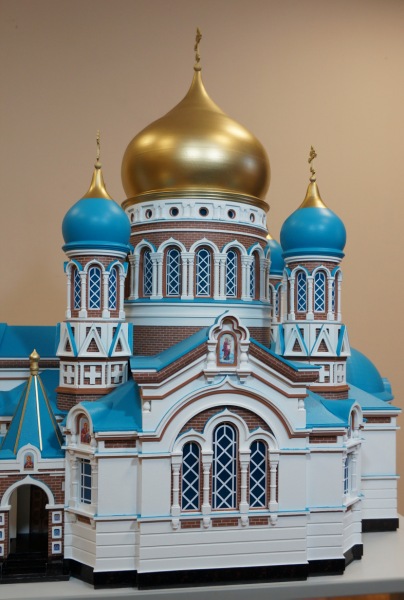 Макет Успенского Собора представляющий Омскую область на выставке в Сочи